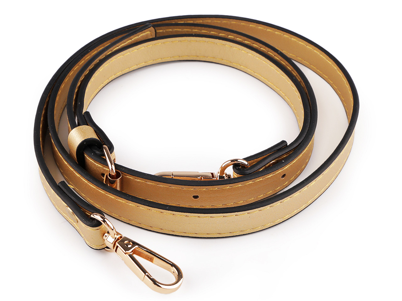 Toartă geantă cu carabină latime 1,5 cm - Argintiu (1 Bucată)