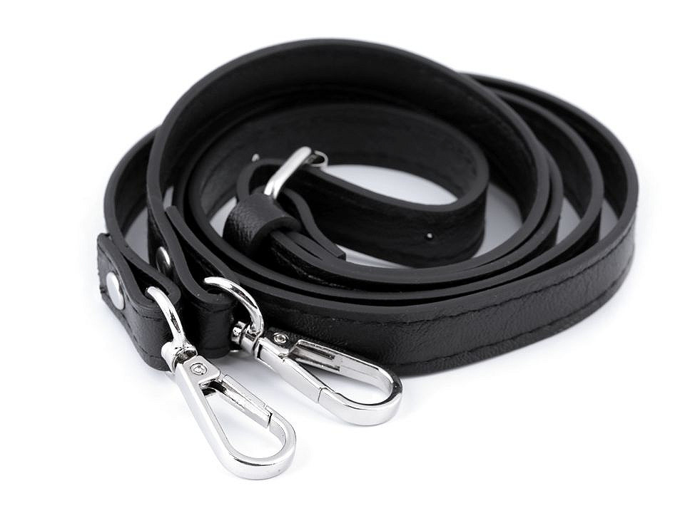 Toartă geantă cu carabină latime 1,5 cm - Argintiu (1 Bucată)