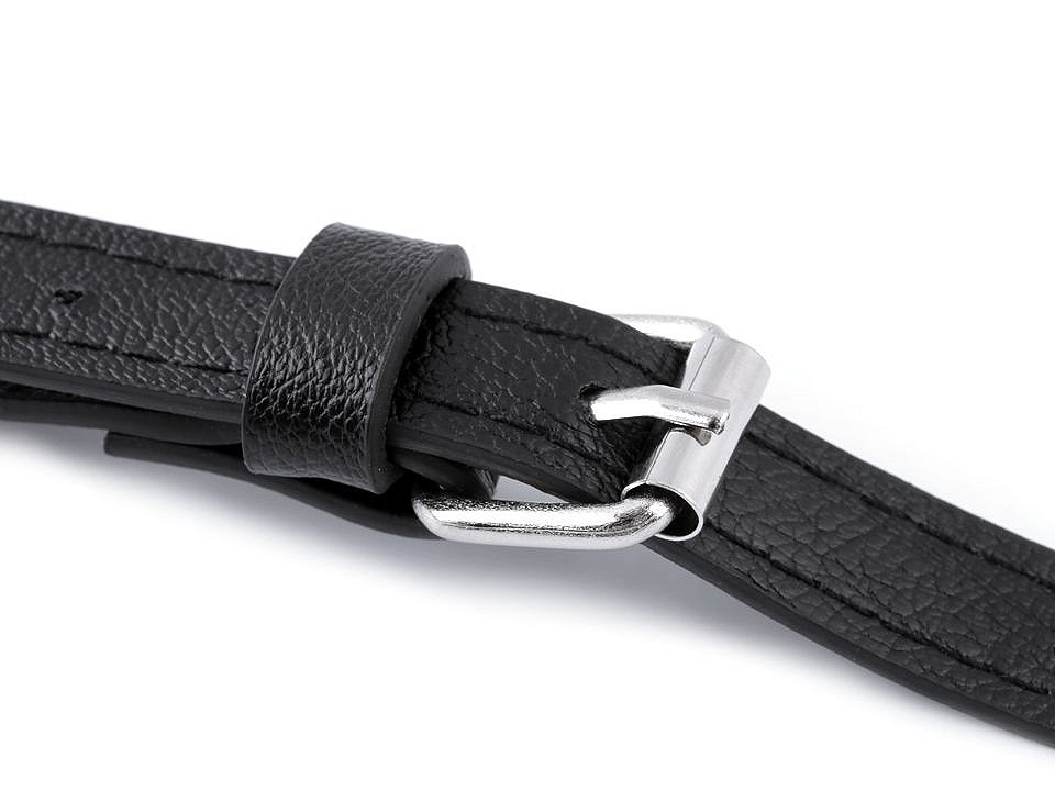 Toartă geantă cu carabină latime 1,5 cm - Argintiu (1 Bucată)