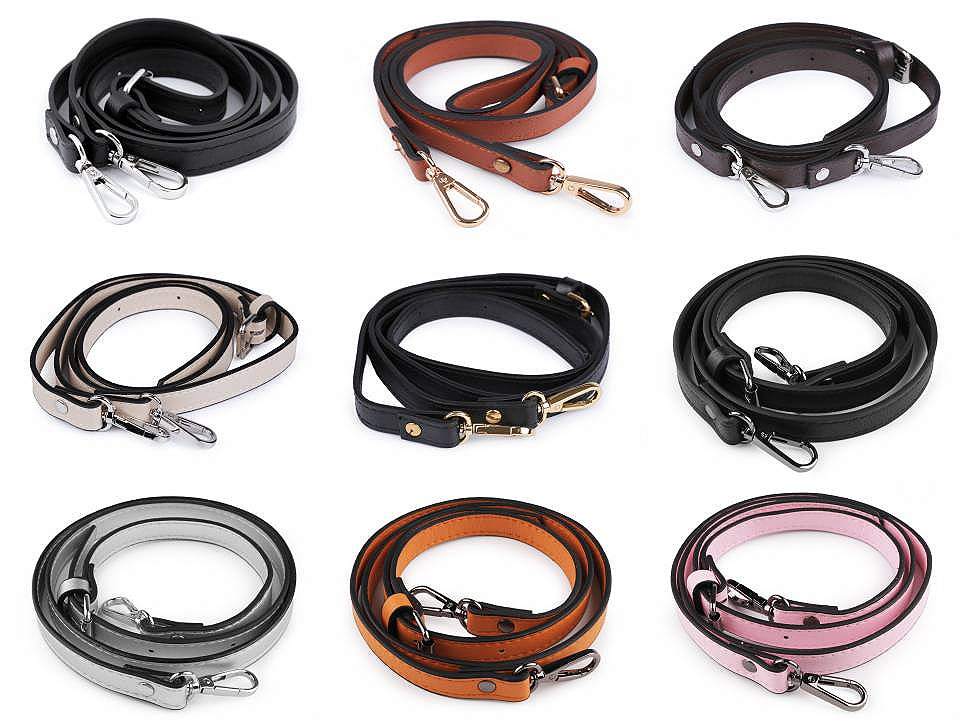 Toartă geantă cu carabină latime 1,5 cm - Argintiu (1 Bucată)