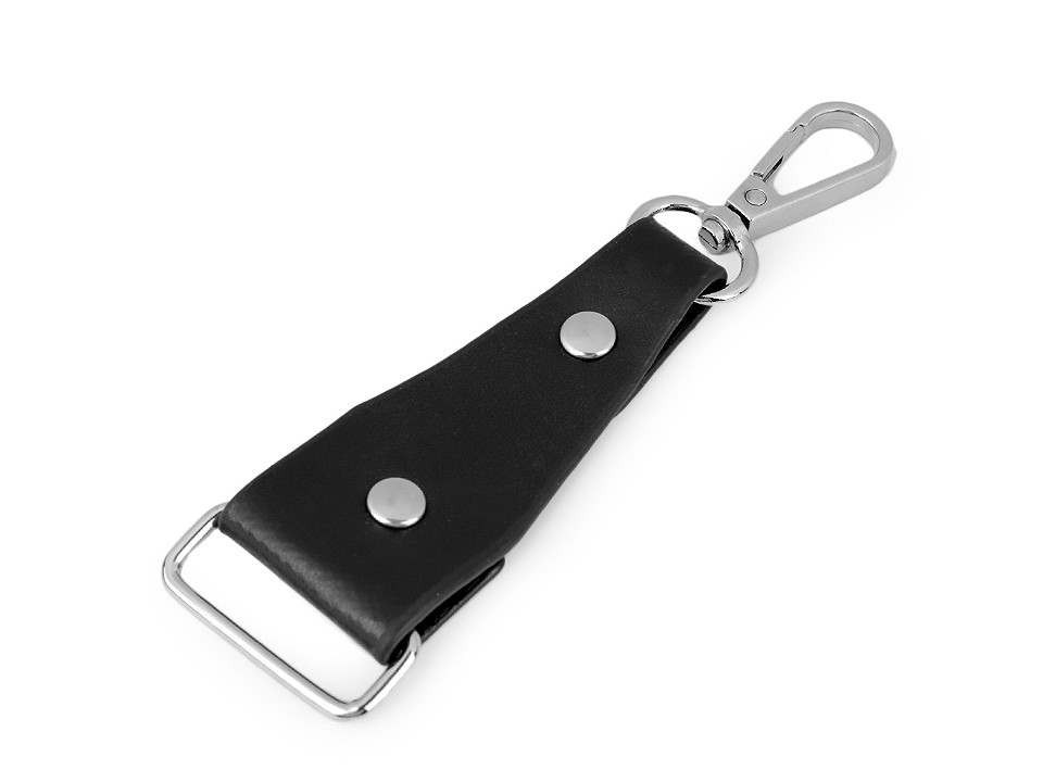 Breloc cu carabină - Negru (10 Bucăți)