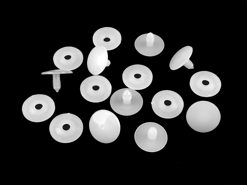 Articulații figurine / jucării, ø25 mm - Transparent (4 Seturi)