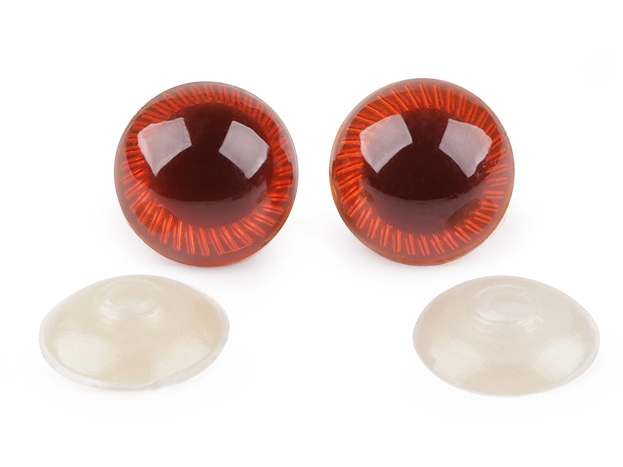 Ochi pentru jucării cu dispozitiv de siguranță, ø20 mm - Albastru delta (4 Seturi)