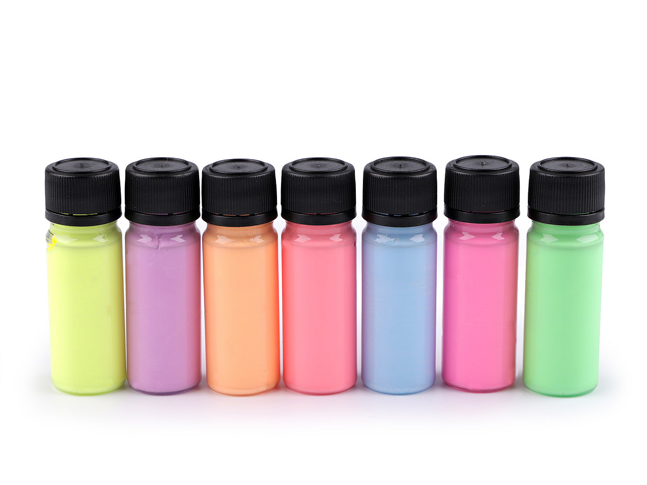 Set 7 culori pentru materiale textile art e miss, fluorescente - Mix nr. 2 (1 Set)