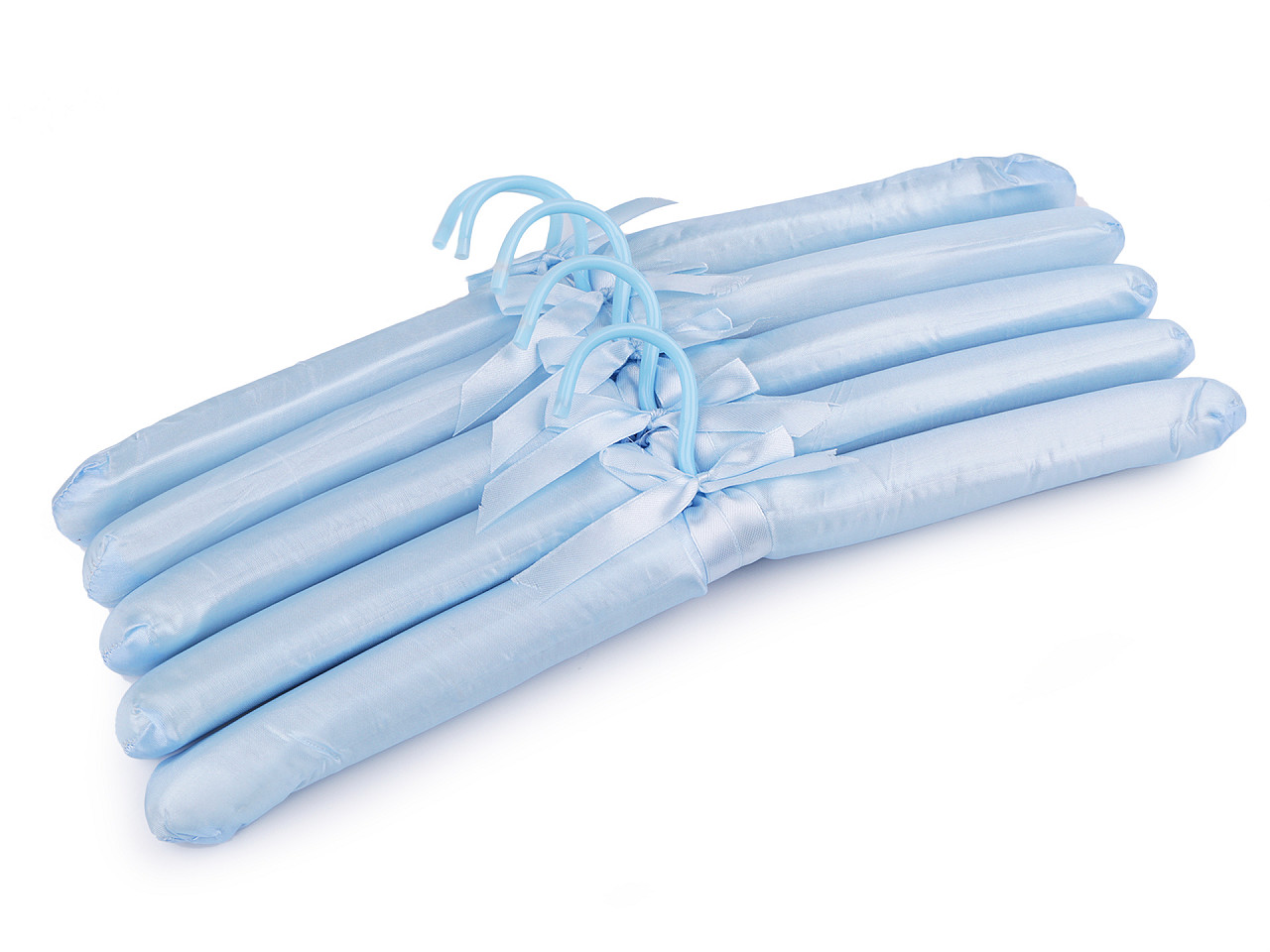 Umerașe satinate - Albastru deschis (5 Bucăți)