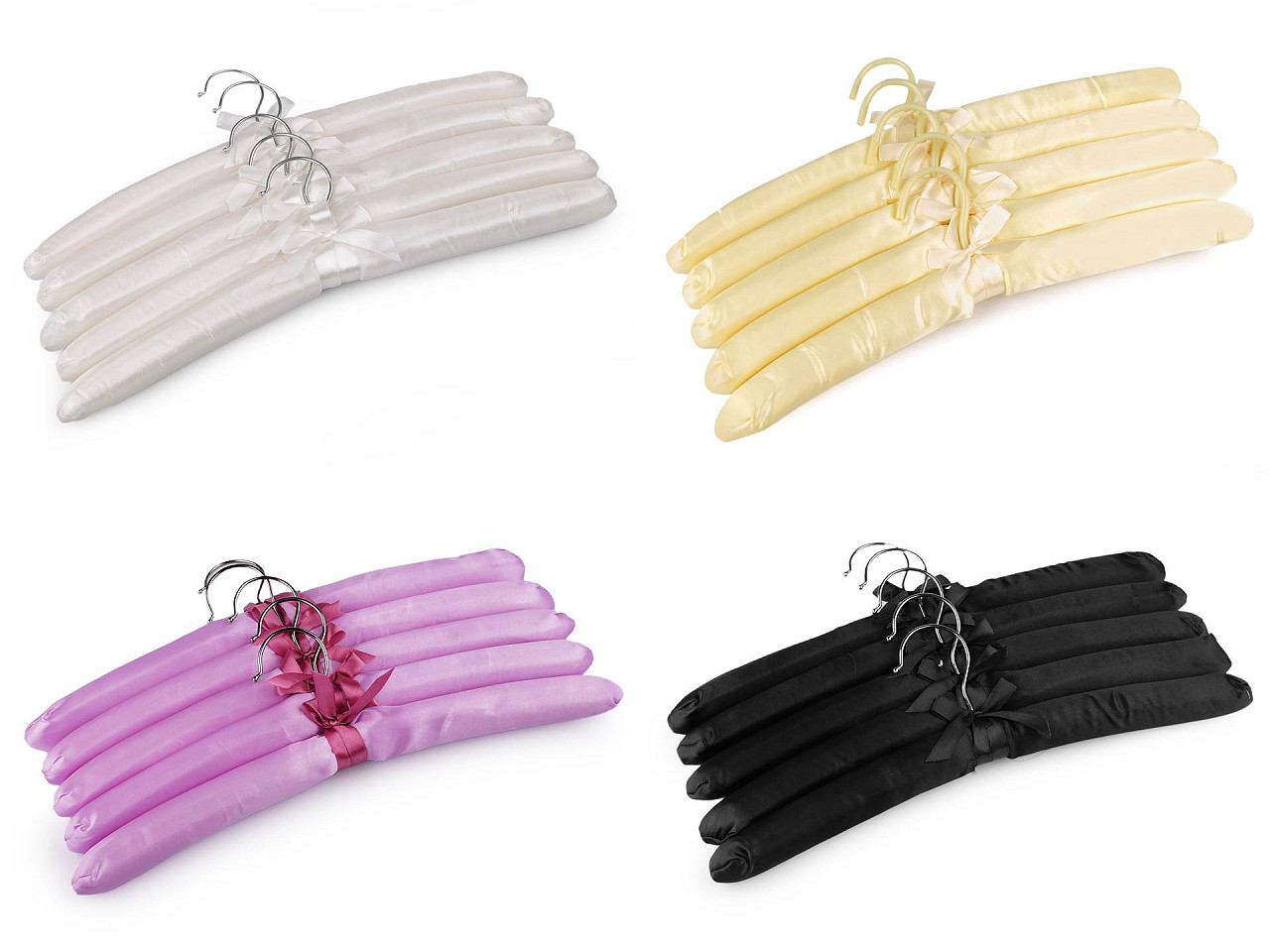 Umerașe satinate - Albastru deschis (5 Bucăți)