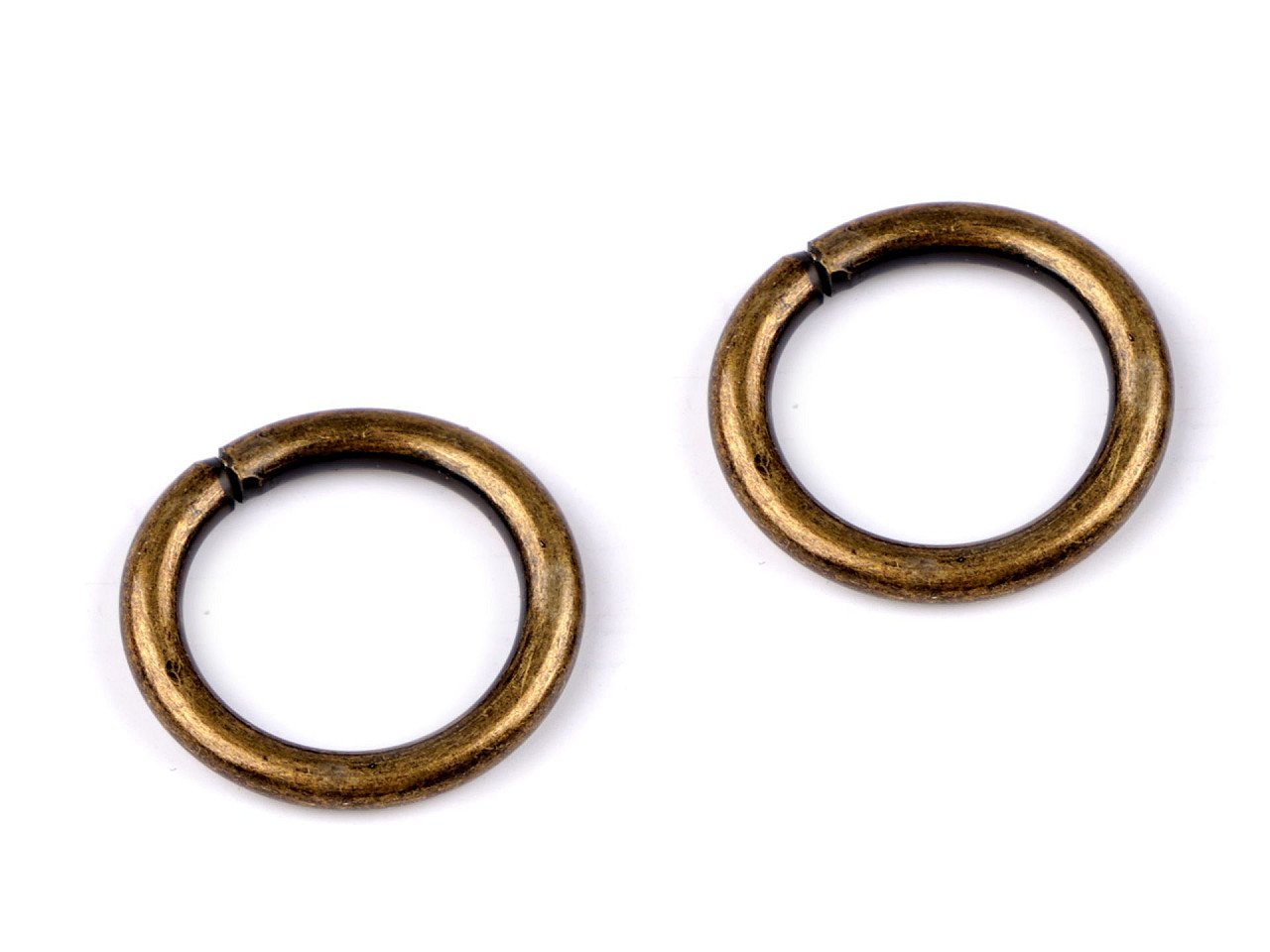 Inel metalic, ø15 mm - Auriu clasic (10 Bucăți)