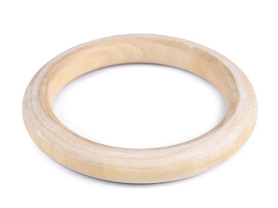 Inele din lemn,  ø11,2 cm - Natural deschis (1 Bucată)