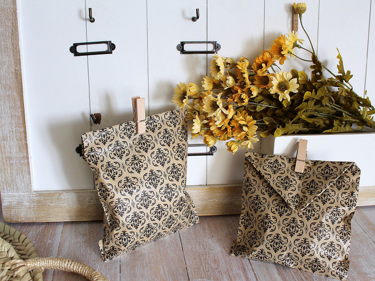 Pungă hârtie, 15x23 cm - Maro natural (100 Bucăți)