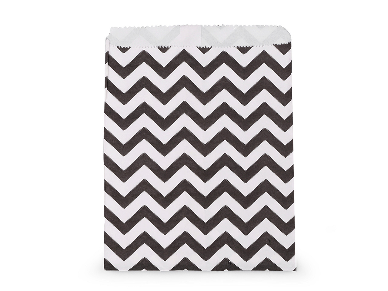 Pungă hârtie mică, 13x17 cm - Alb-negru (100 Bucăți)