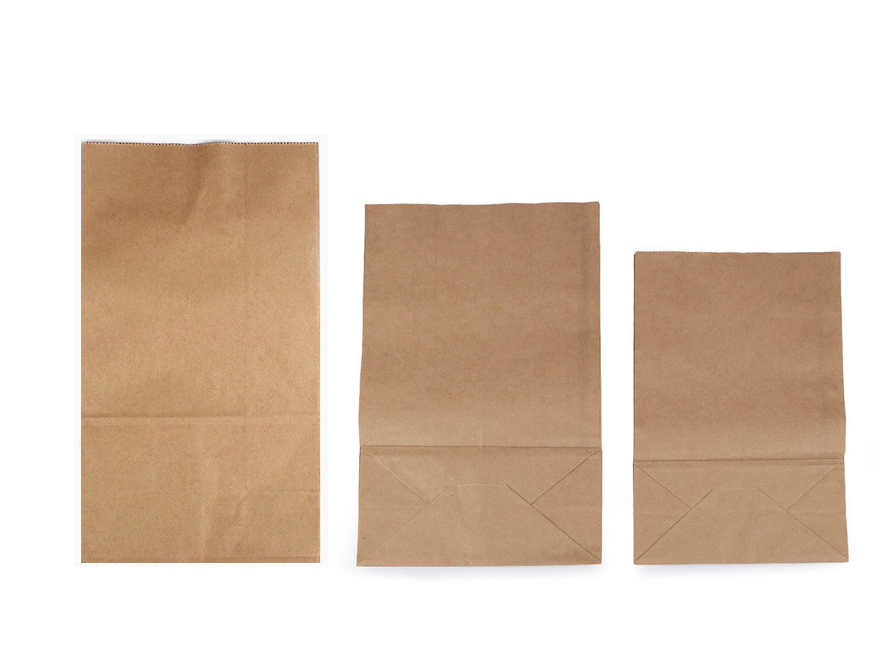 Pungi hârtie - Maro natural (50 Bucăți)