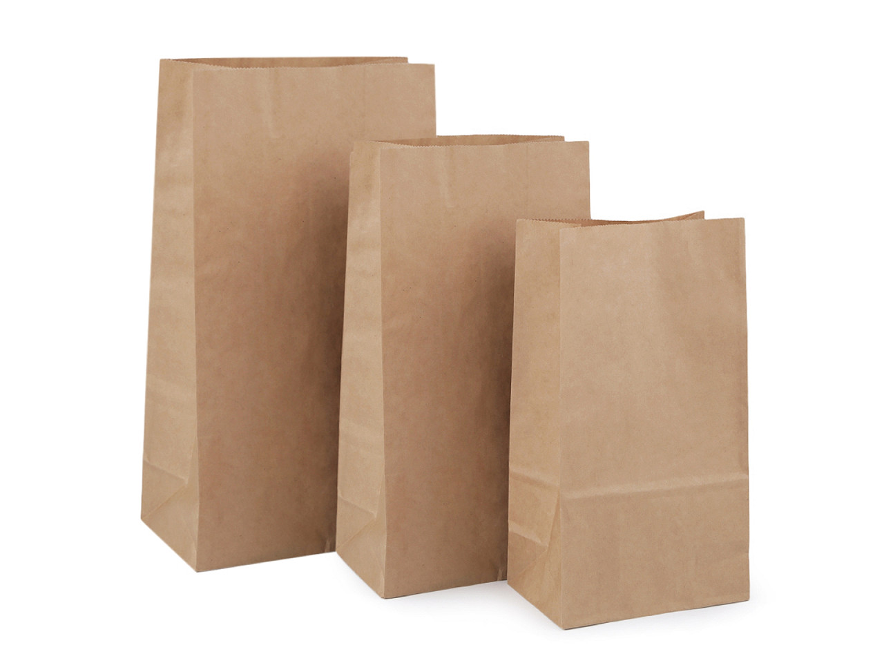 Pungi hârtie - Maro natural (50 Bucăți)