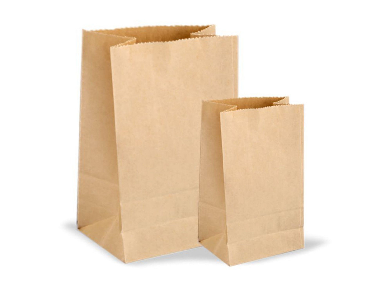 Pungi hârtie - Maro natural (50 Bucăți)