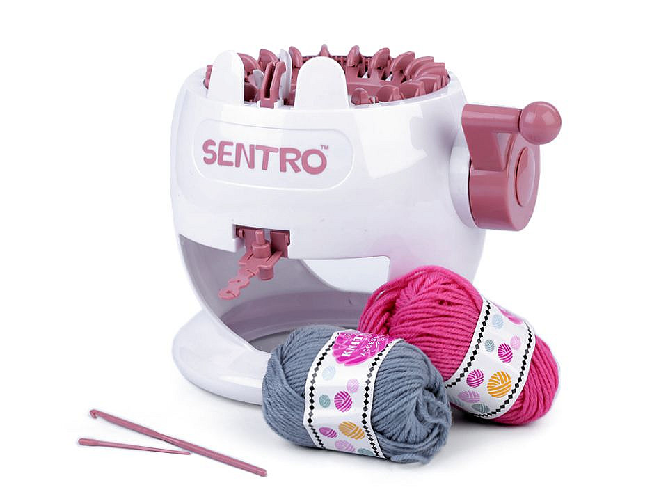 Mașină de tricotat medie - Alb (1 Set)