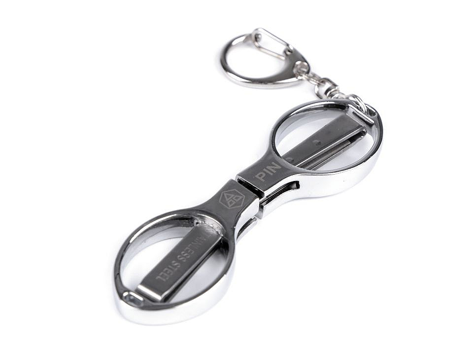 Forfecuţă pliabilă, lungime 9,5 cm - Nichel (1 Bucată)