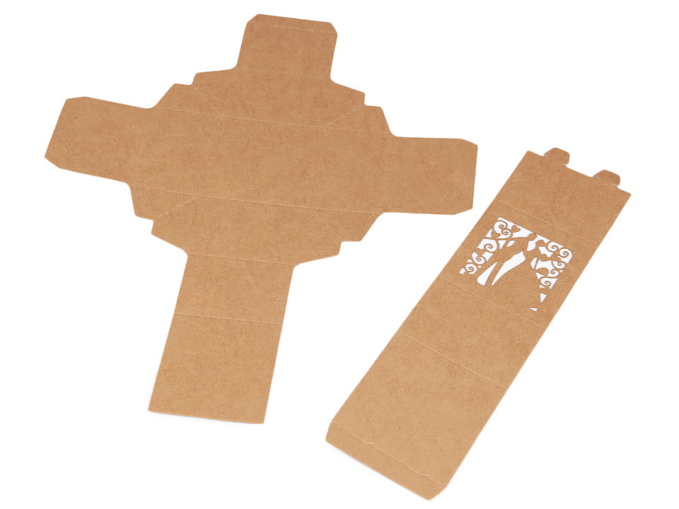 Cutie cadou / mărturii - Natural (50 Bucăți)