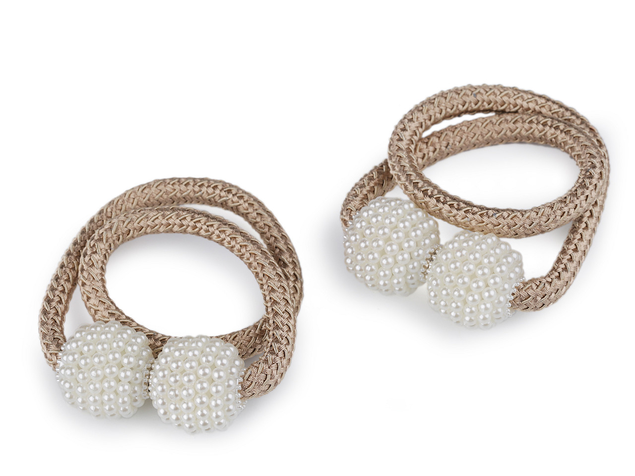 Magneți decorativi pentru perdele și draperii - Gri neutral (2 Bucăți)