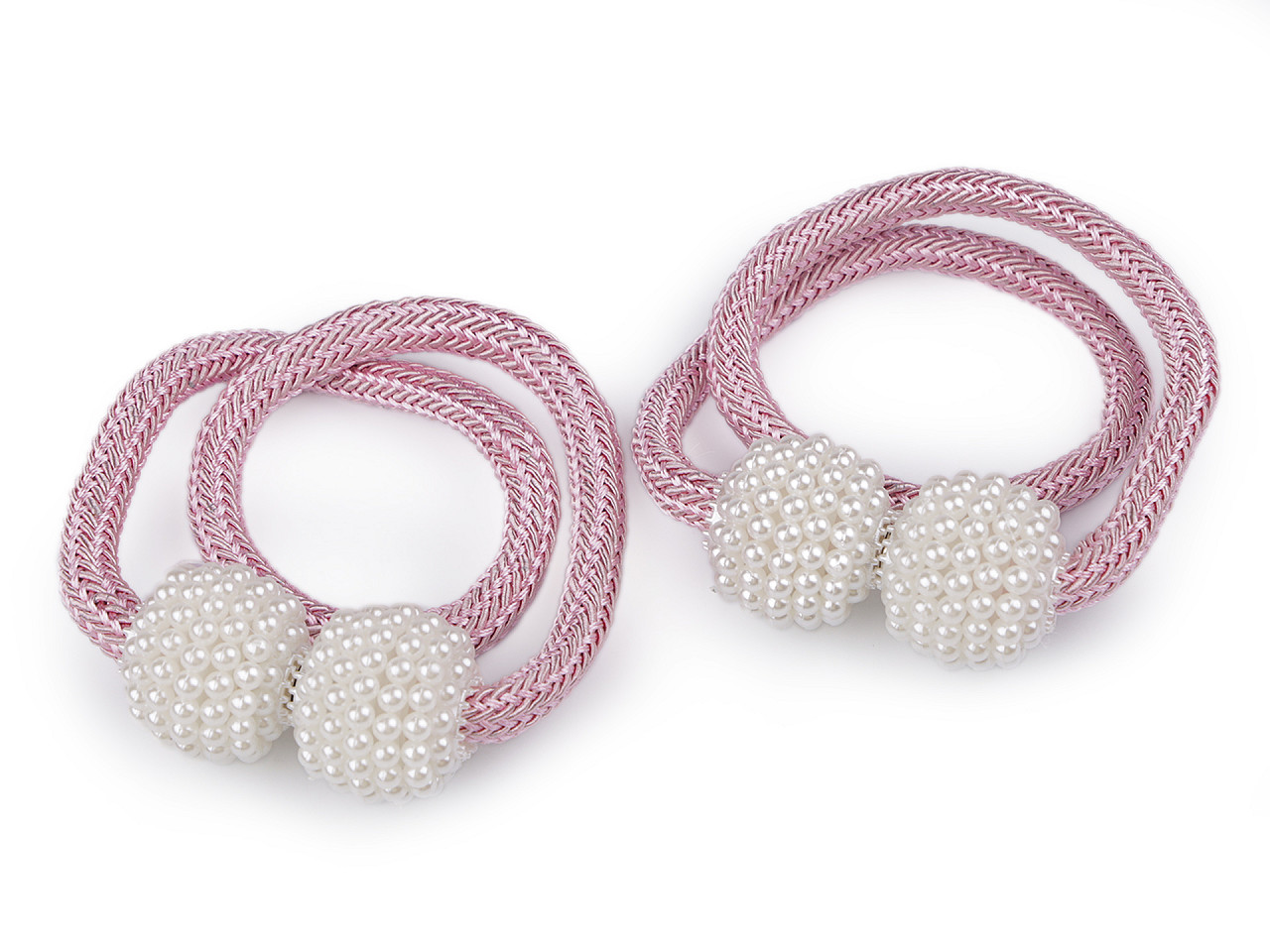 Magneți decorativi pentru perdele și draperii - Gri neutral (2 Bucăți)