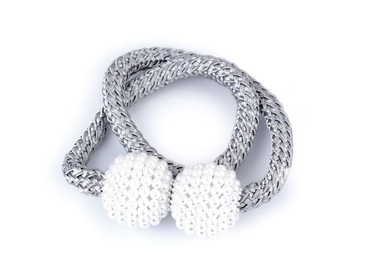 Magneți decorativi pentru perdele și draperii - Gri neutral (2 Bucăți)