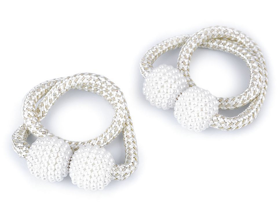 Magneți decorativi pentru perdele și draperii - Gri neutral (2 Bucăți)