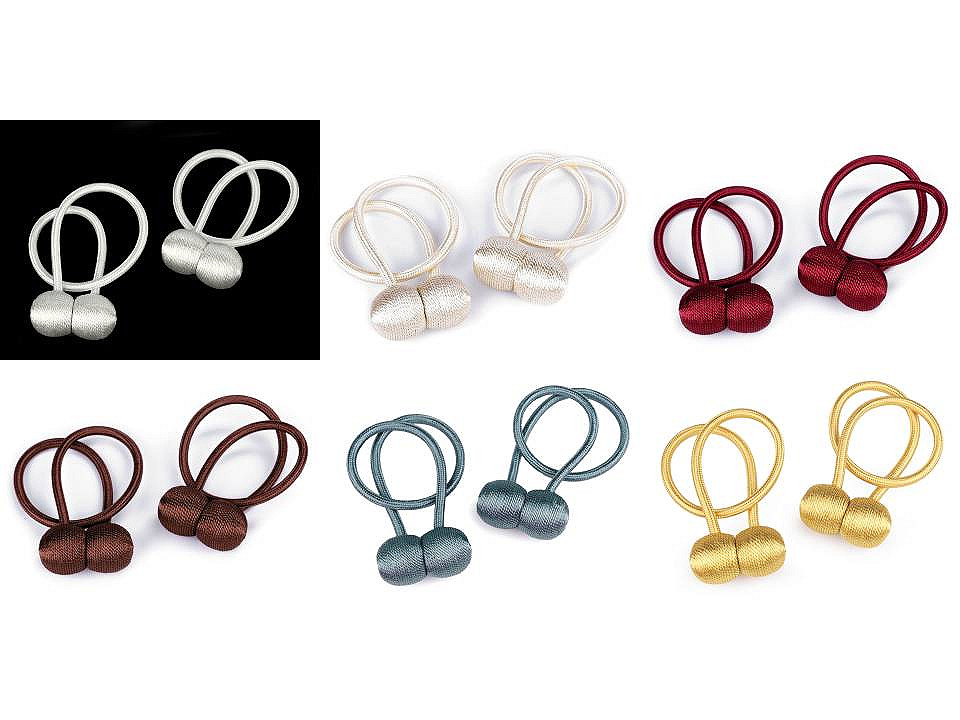 Magneți decorativi pentru perdele și draperii - Auriu deschis (2 Bucăți)