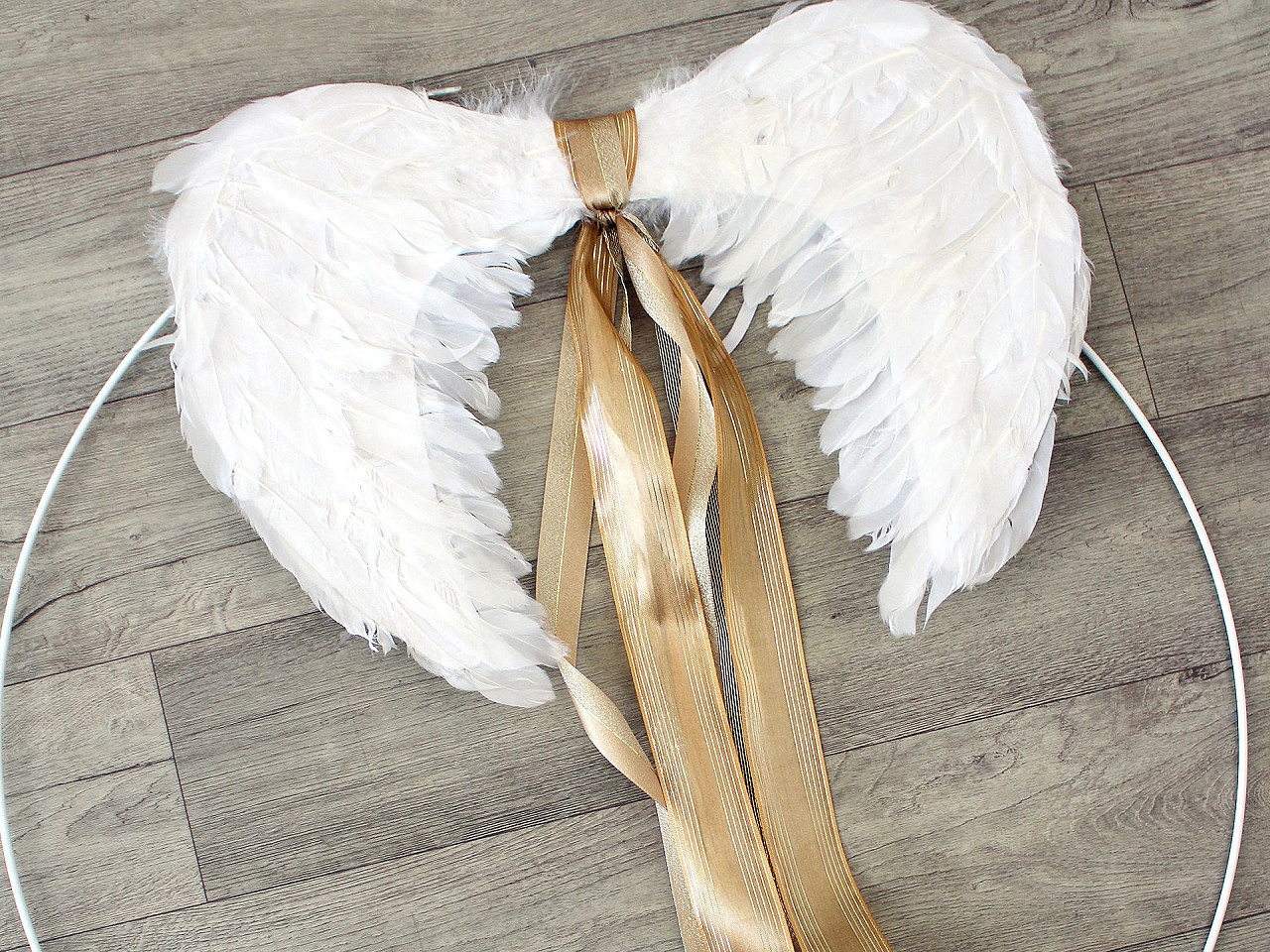 Cerc metalic ø60 cm - Auriu (1 Bucată)