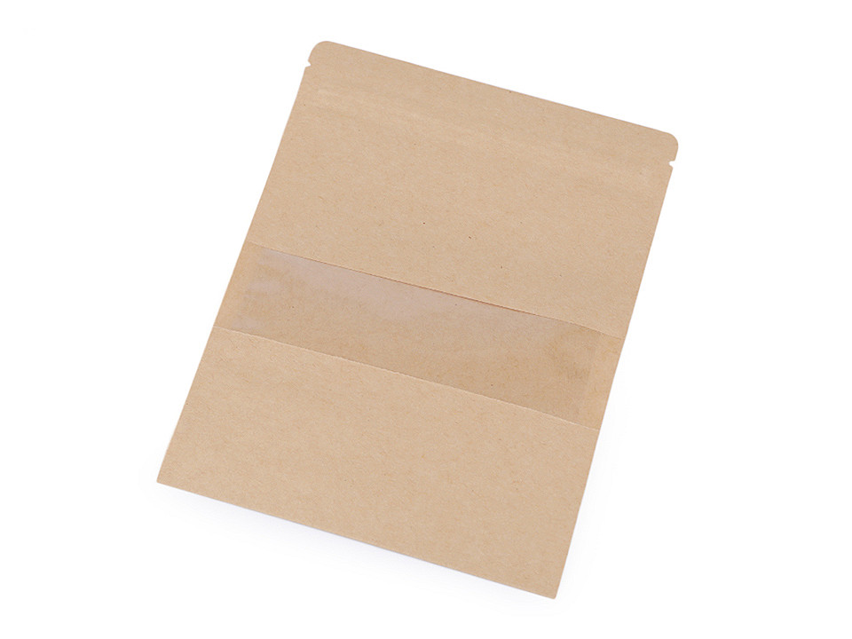 Pungi cu fermoar ziplock resigilabile, 14x20 cm - Natural mediu (50 Bucăți)