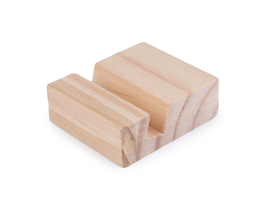 Suport din lemn pentru cercuri, 6x7 cm - Natural deschis (1 Bucată)