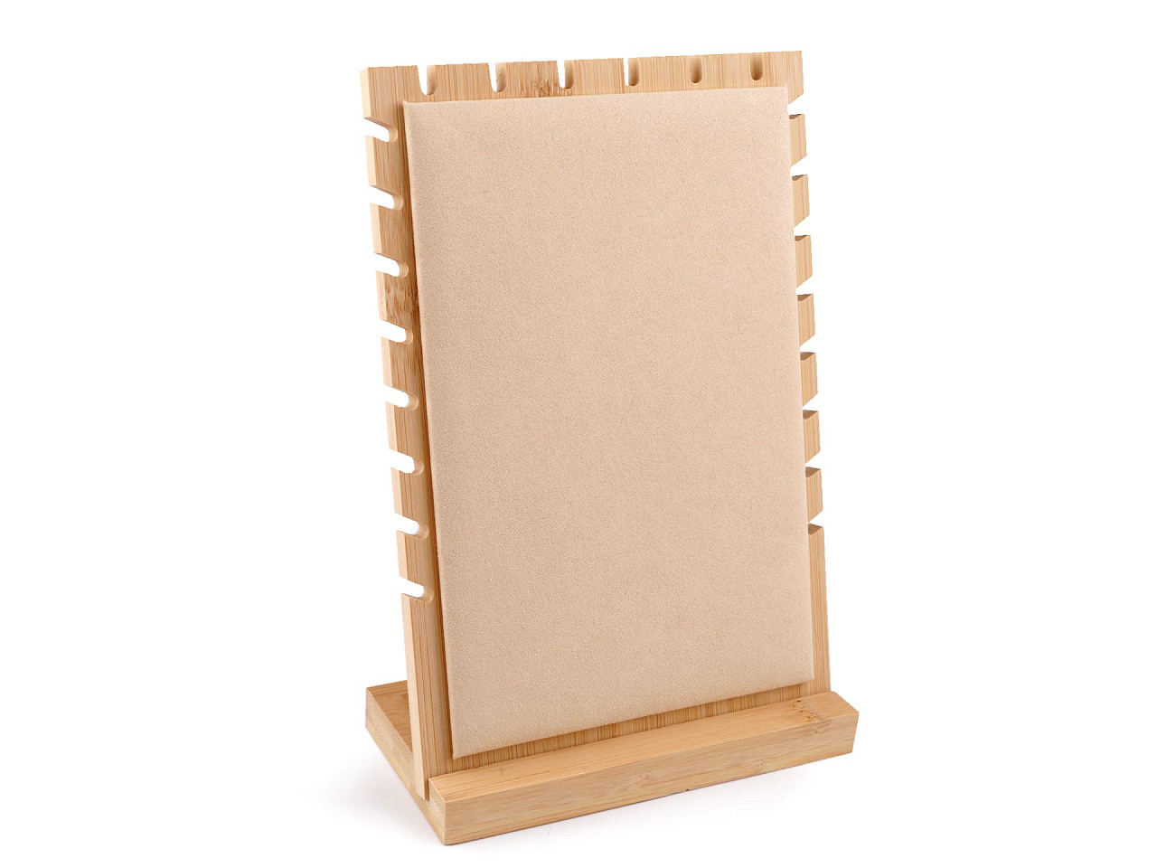 Panou prezentare bijuterii, 18x25,5 cm - Natural deschis (1 Bucată)