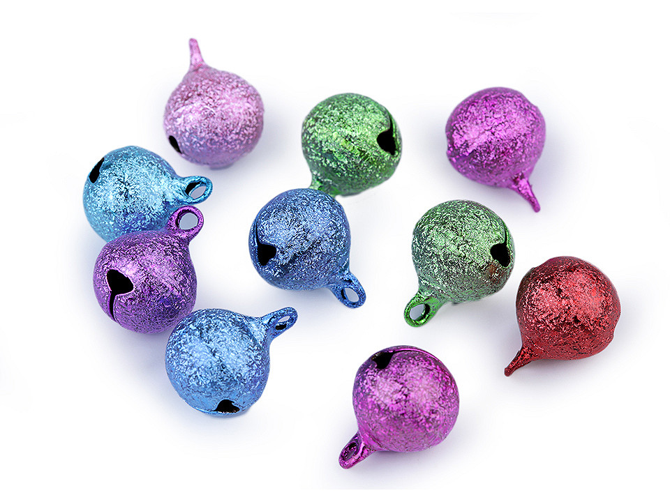 Clopoței / zurgălăi, ø12 mm - Multicolor (10 Bucăți)