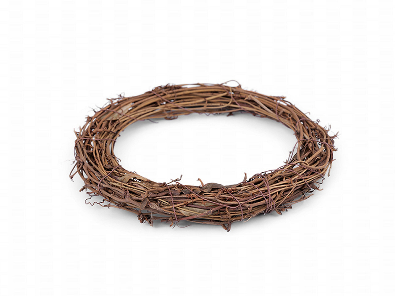 Coroniță din nuiele, ø20 cm - Maro deschis (1 Bucată)