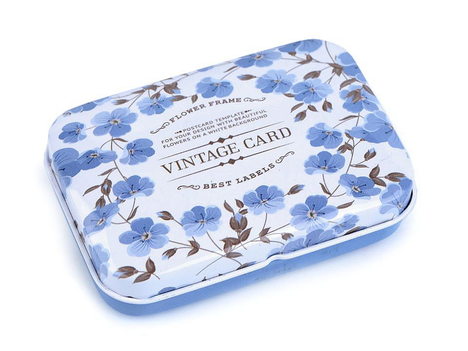 Cutie metalică cu capac - Roz antic deschis (1 Bucată) Cutie metalică cu capac - Roz antic deschis (1 Bucată)