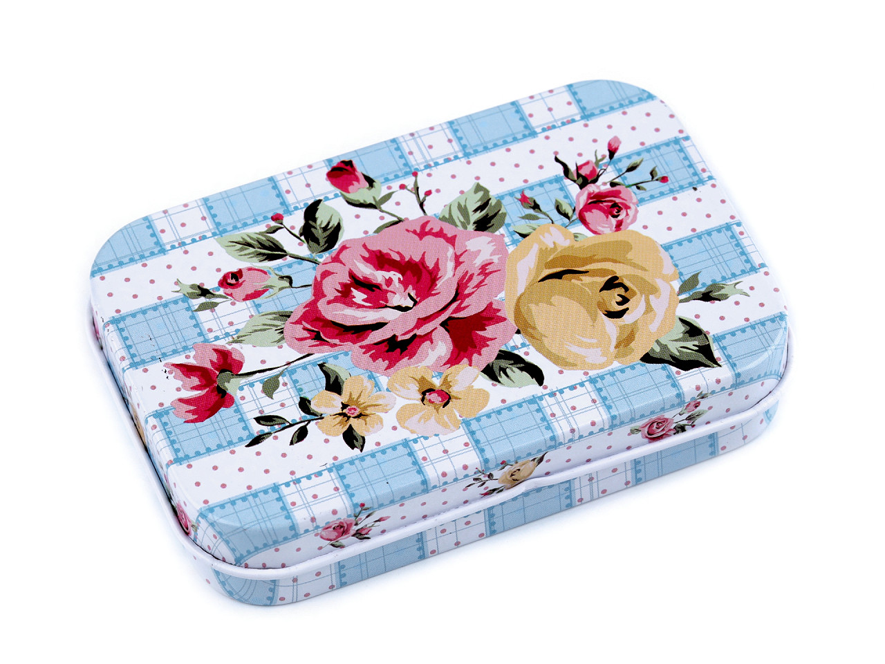 Cutie metalică cu capac - Roz antic deschis (1 Bucată) Cutie metalică cu capac - Roz antic deschis (1 Bucată)