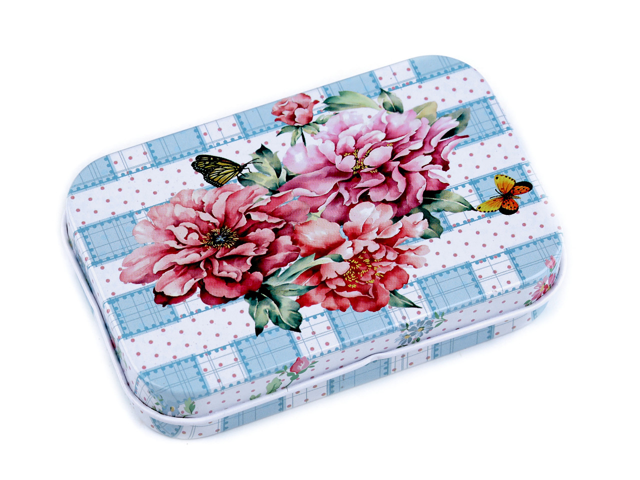 Cutie metalică cu capac - Roz antic deschis (1 Bucată) Cutie metalică cu capac - Roz antic deschis (1 Bucată)