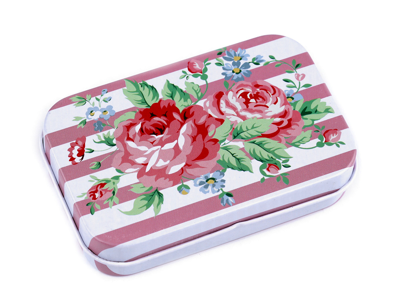 Cutie metalică cu capac - Roz antic deschis (1 Bucată) Cutie metalică cu capac - Roz antic deschis (1 Bucată)