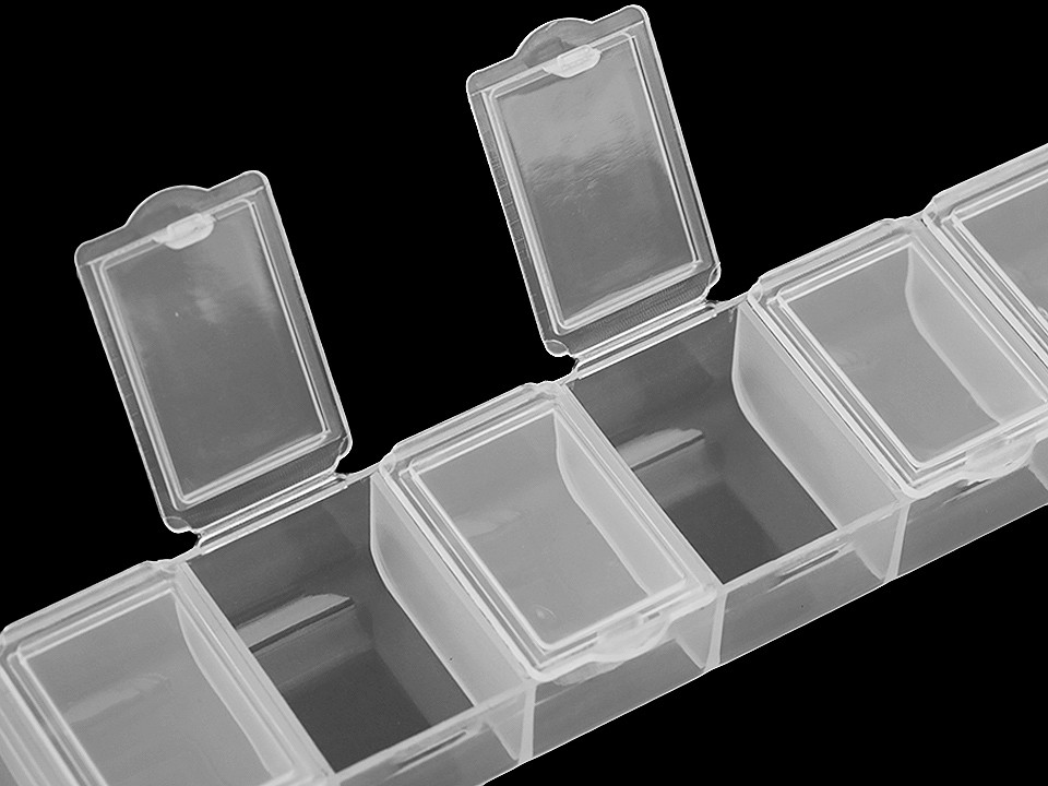 Organizator plastic, 1,8x3,4x15 cm - Transparent (1 Bucată)