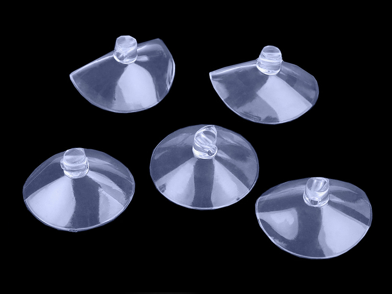 Ventuză pentru decorațiuni, ø40 mm - Transparent (200 Bucăți)
