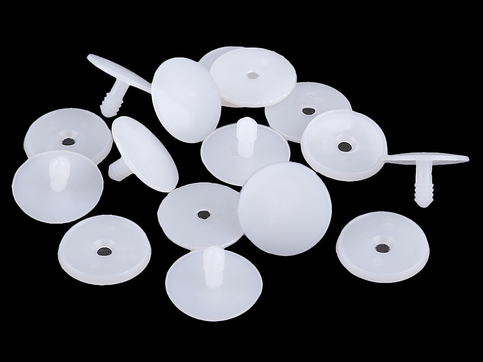 Articulații figurine / jucării, ø29 mm - Alb lăptos (20 Seturi)