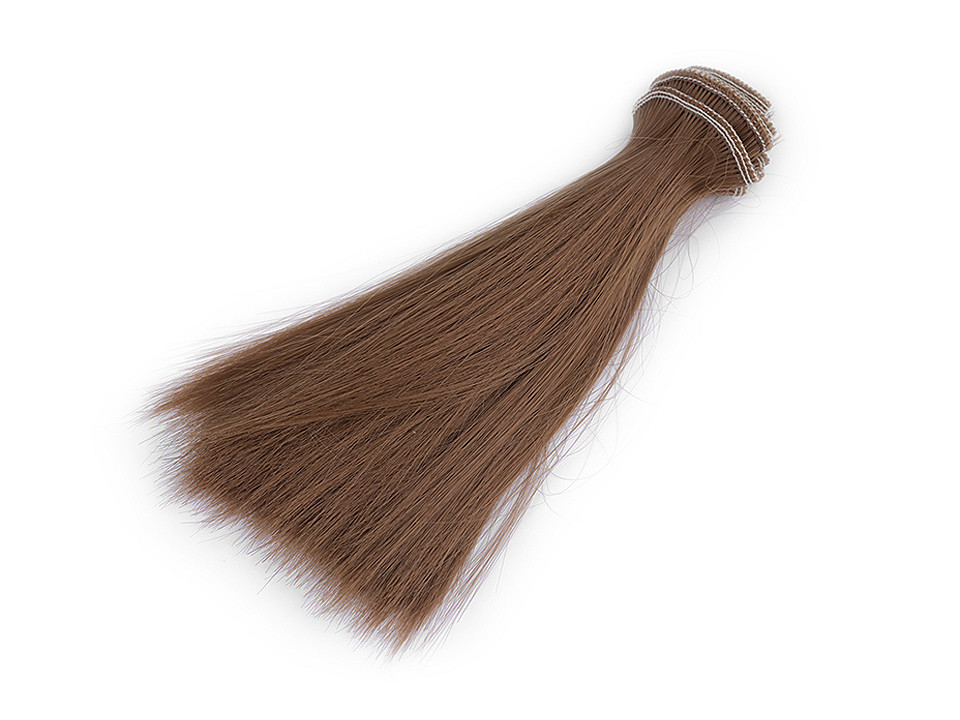 Păr / perucă pentru păpuși, 15 cm - Alb (1 Bucată)