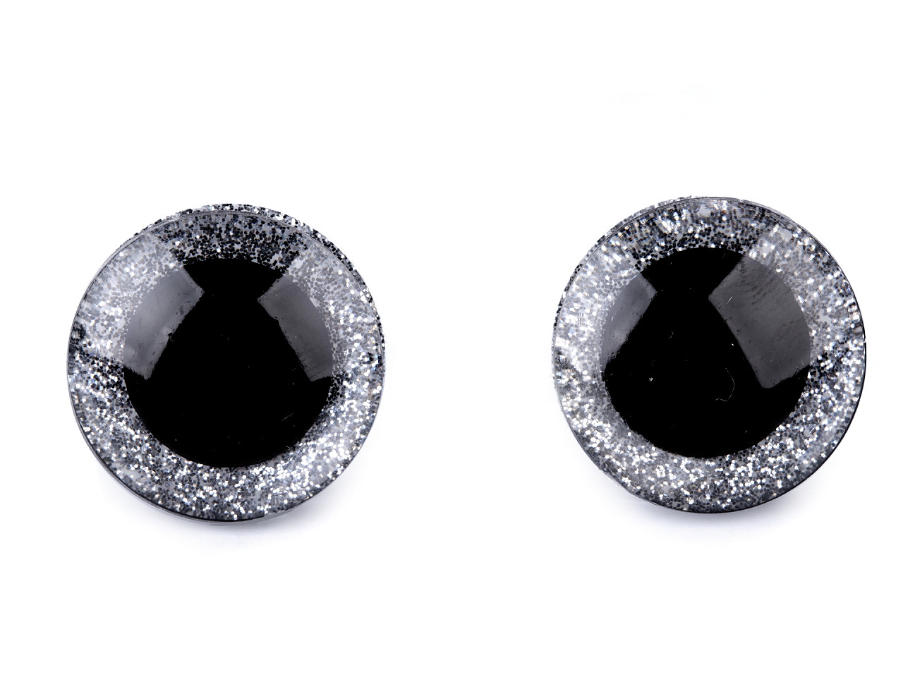 Ochi pentru jucării cu dispozitiv de siguranță, ø25 mm - Auriu (24 Seturi)