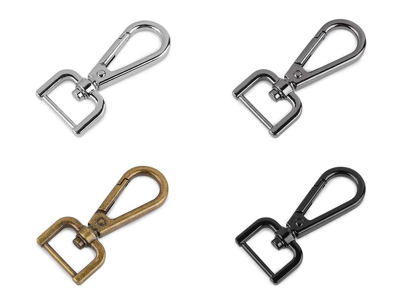 Carabină rotativă, 20 mm - Nichel (1 Bucată)