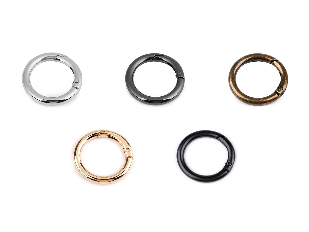 Inel carabină, ø25 mm - Nichel (1 Bucată)