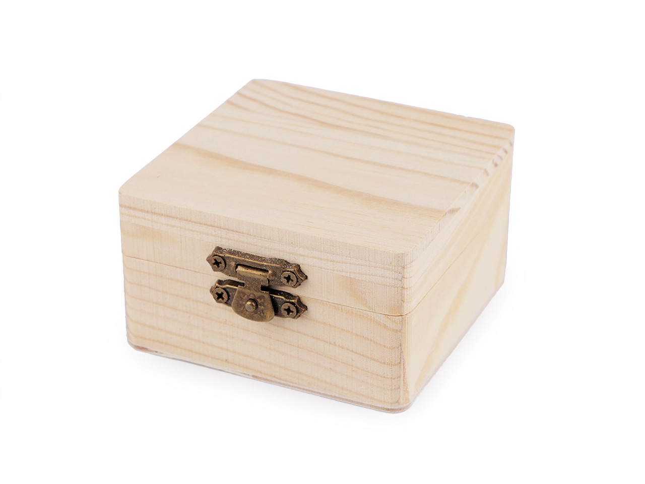 Cutie din lemn natur decorabilă - Natur (6 Bucăți)