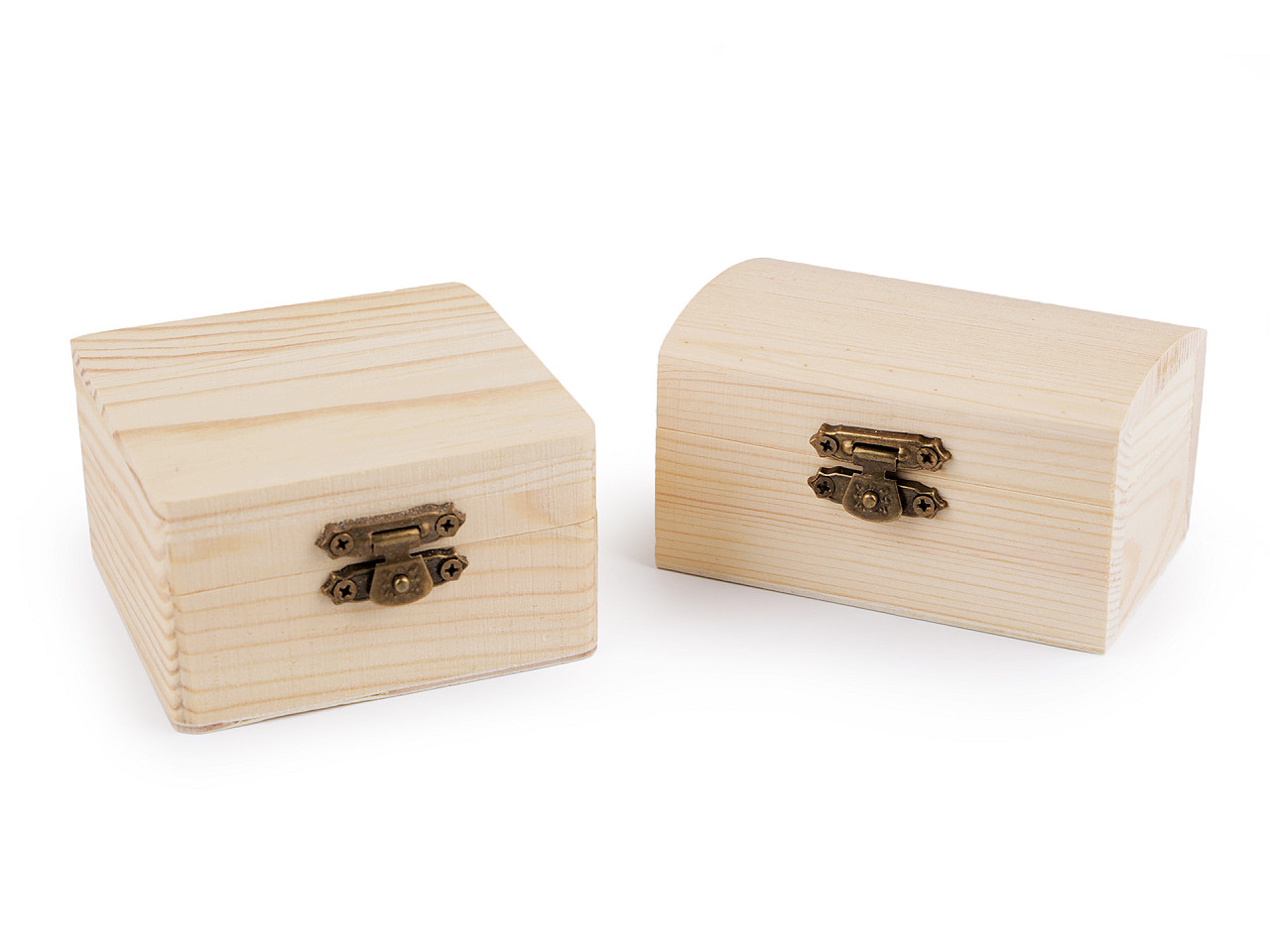 Cutie din lemn natur decorabilă - Natur (6 Bucăți)