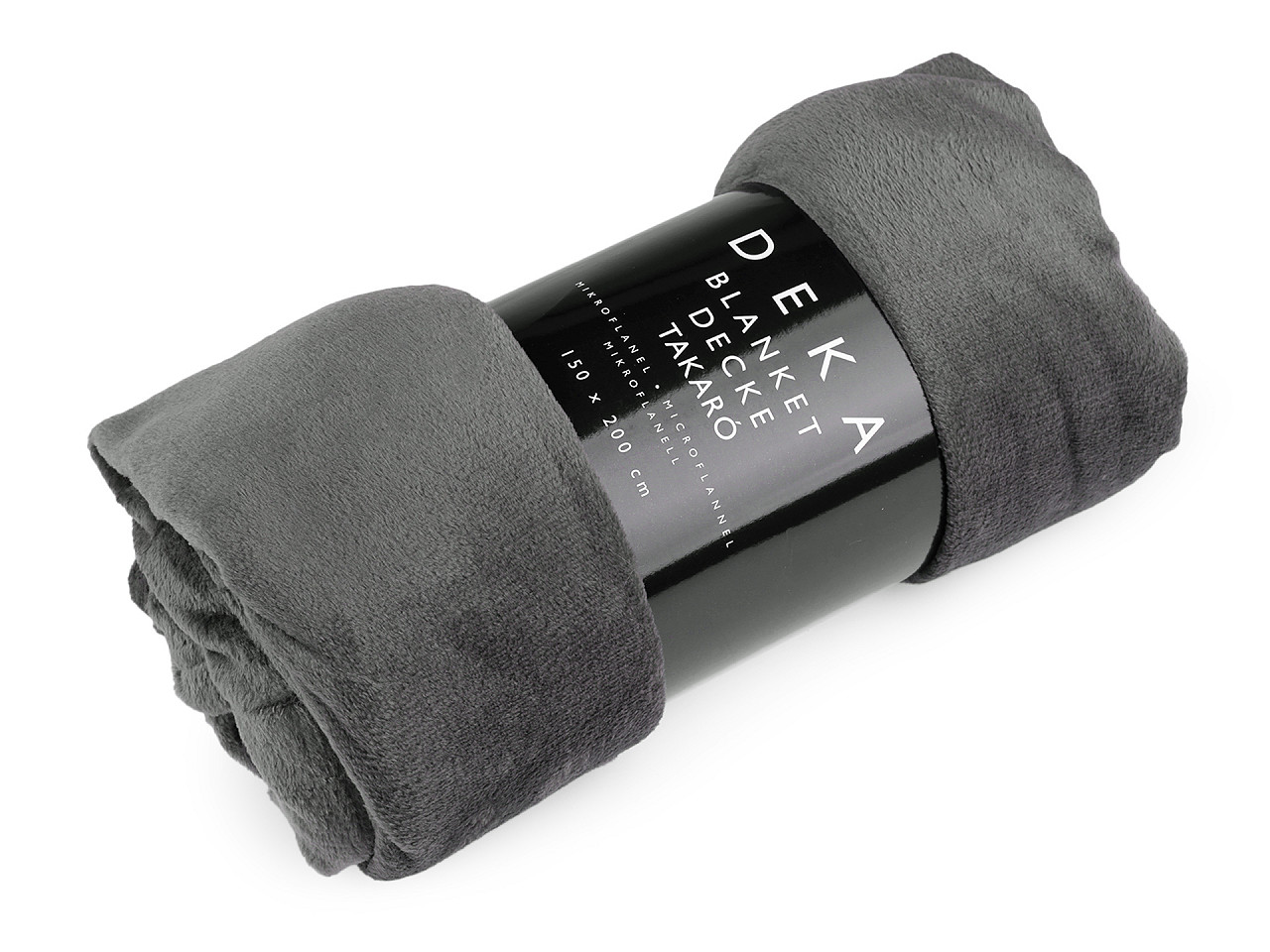 Pătură microflanel, 150x200 cm - Roșu (1 Bucată)