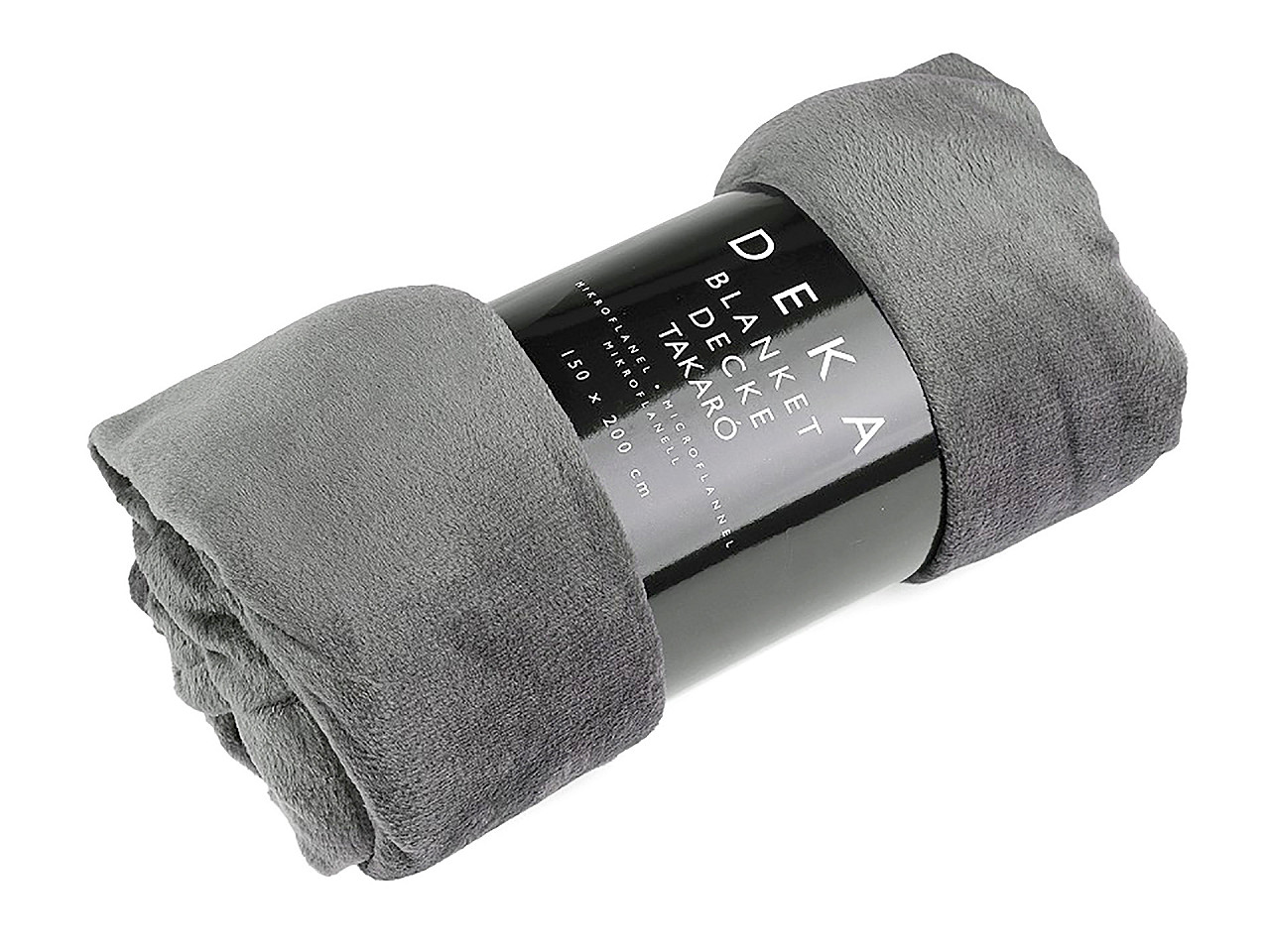 Pătură microflanel, 150x200 cm - Roșu (1 Bucată)