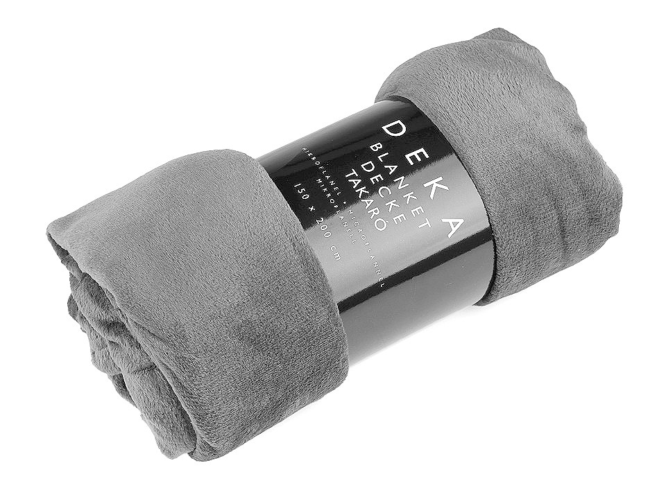 Pătură microflanel, 150x200 cm - Roșu (1 Bucată)