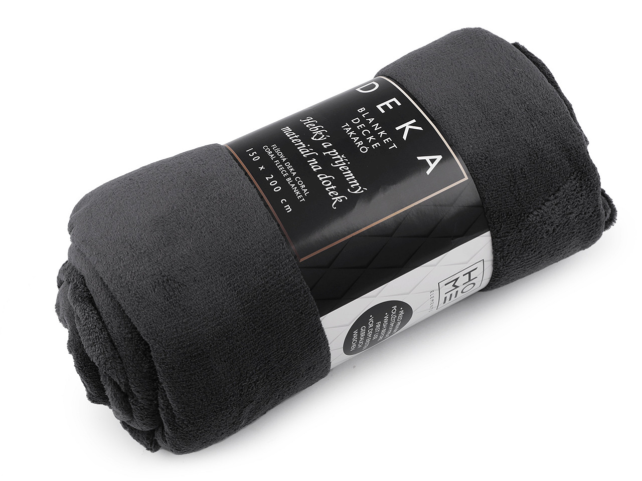 Pătură microflanel, 150x200 cm - Roșu (1 Bucată)