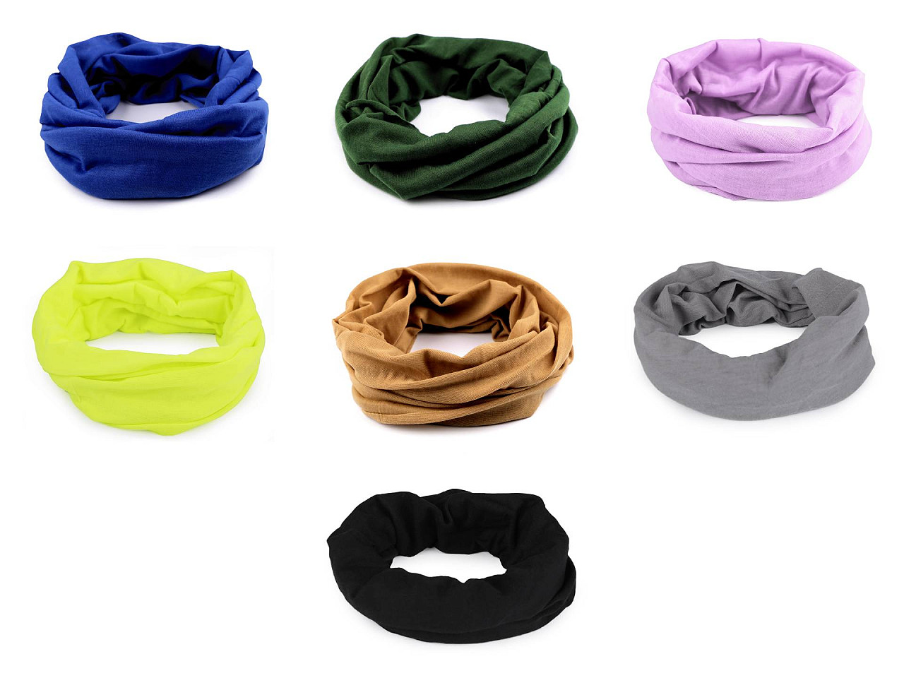 Eșarfă circulară multifuncțională - Maro bronz (10 Bucăți)