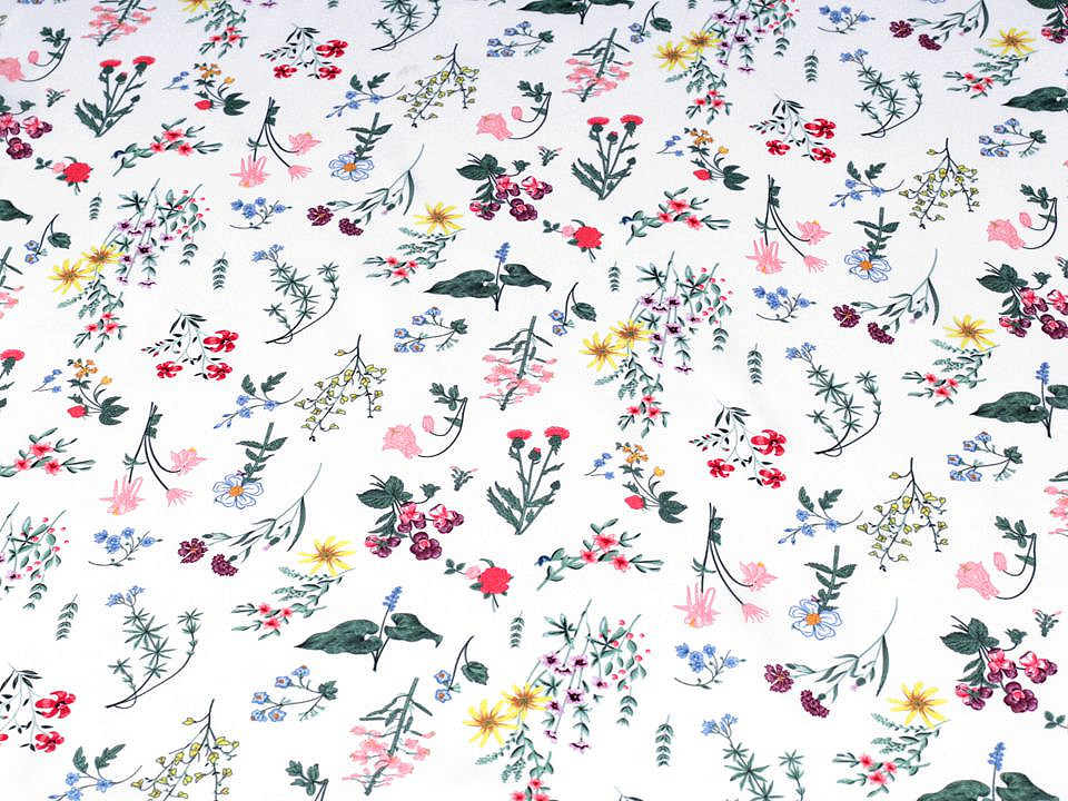 Batic / eşarfă satinată cu motiv floral, 50x50 cm - Roz pudrat (1 Bucată)